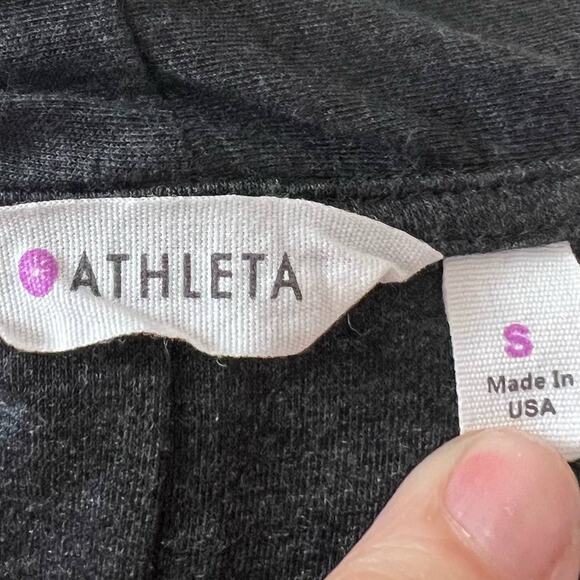 Athleta women's size small gray knit dress. Comfort, stretch, dark grey. #1199 - Picture 7 of 7